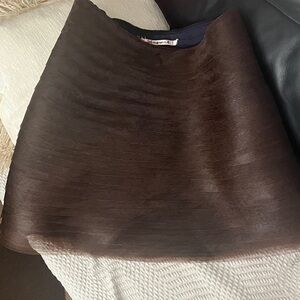 Chic Brown A-Line Skirt